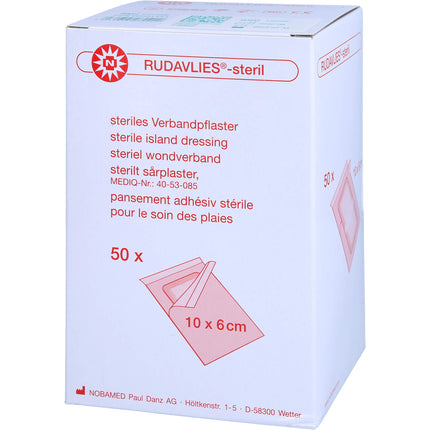 RUDAVLIES-steril Verbandpflaster 6x10 cm