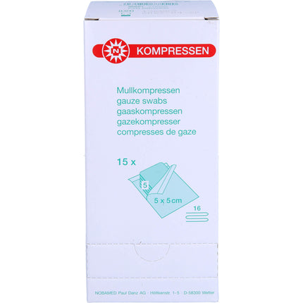 MULLKOMPRESSEN 5x5 cm steril 16fach