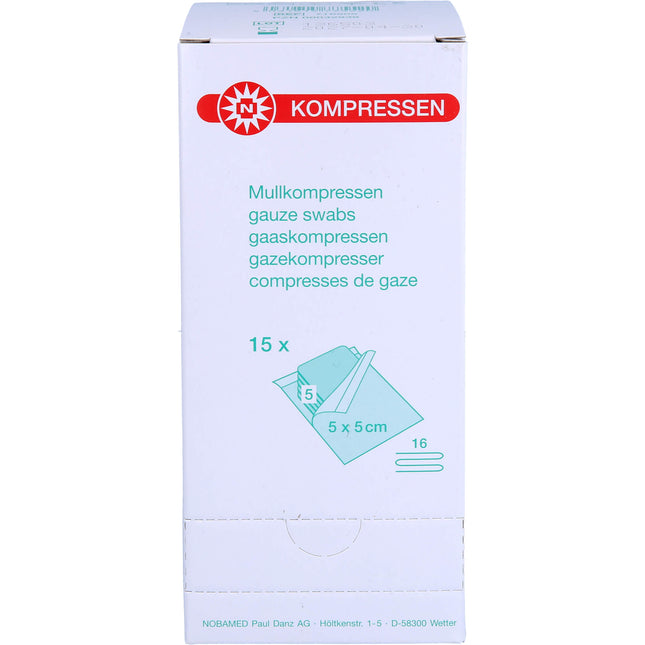 MULLKOMPRESSEN 5x5 cm steril 16fach