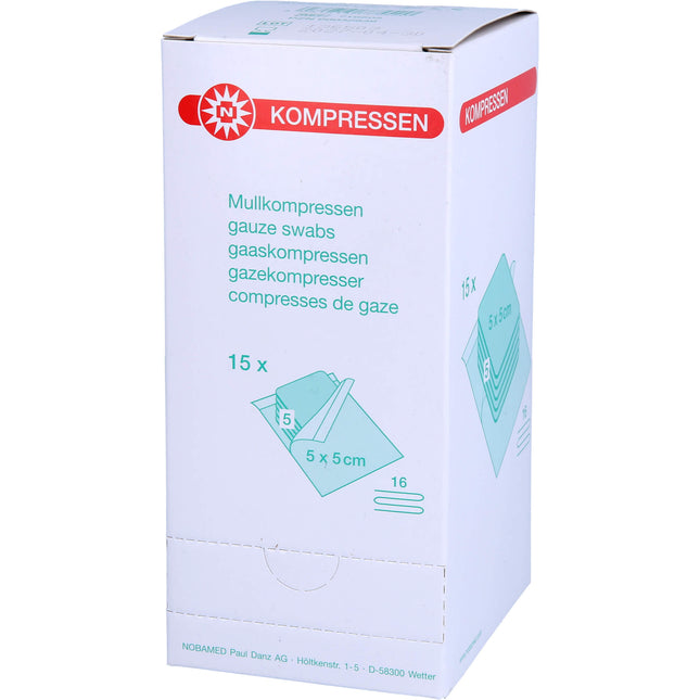 MULLKOMPRESSEN 5x5 cm steril 16fach