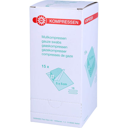 MULLKOMPRESSEN 5x5 cm steril 16fach