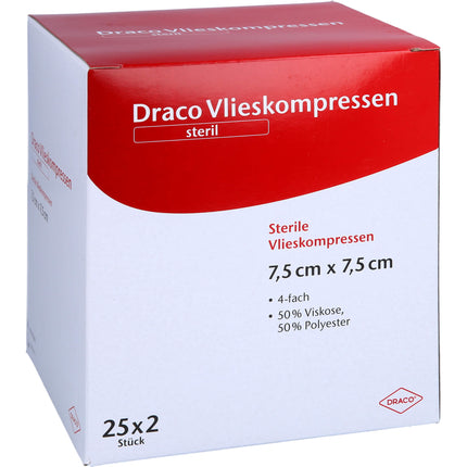 VLIESSTOFF-KOMPRESSEN steril 7,5x7,5 cm 4fach