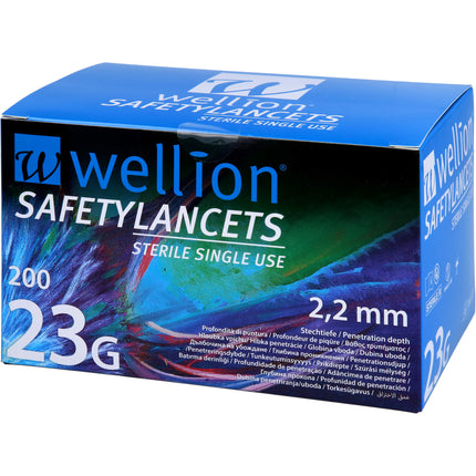 WELLION Safetylancets 23 G Sicherheitseinmallanz.