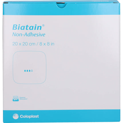 BIATAIN Schaumverband 20x20 cm nicht haftend