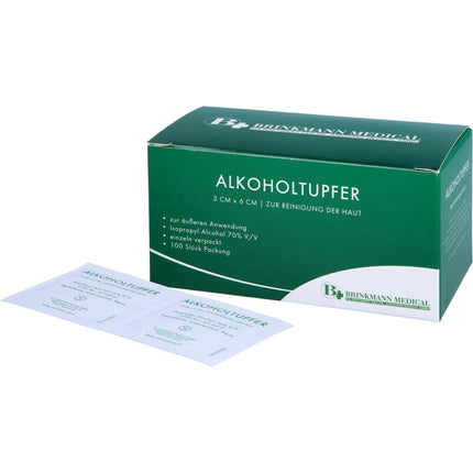 ALKOHOLTUPFER 3x6 cm steril