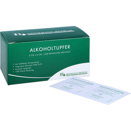 ALKOHOLTUPFER 3x6 cm steril