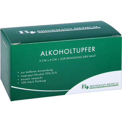 ALKOHOLTUPFER 3x6 cm steril