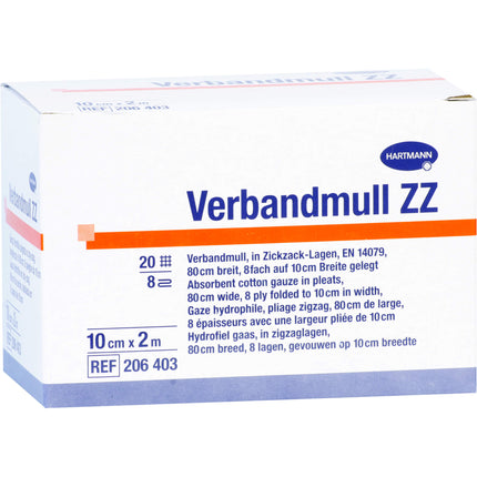 VERBANDMULL Hartmann 10 cmx2 m zickzack