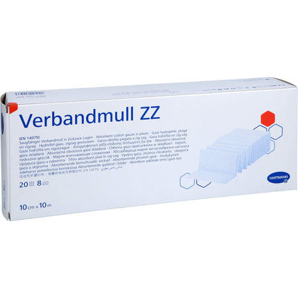 VERBANDMULL Hartmann 10 cmx10 m zickzack