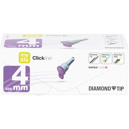 MYLIFE Clickfine Pen-Nadeln 32 G 4 mm