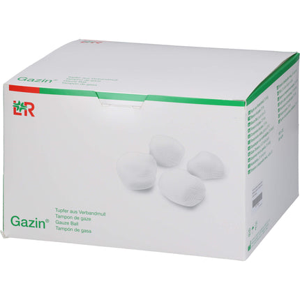 GAZIN Tupfer pflaum.steril 2+2 Schutzr.o.RK