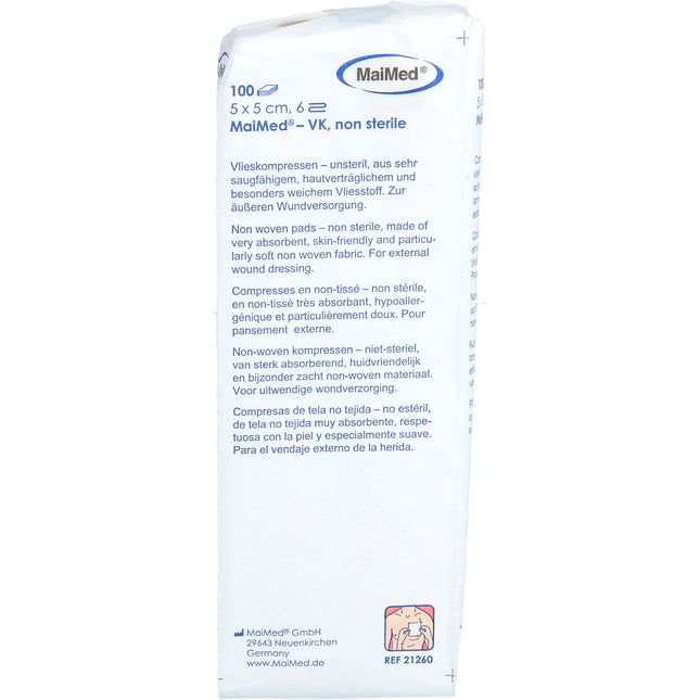 VLIESKOMPRESSEN unsteril 5x5 cm 6fach