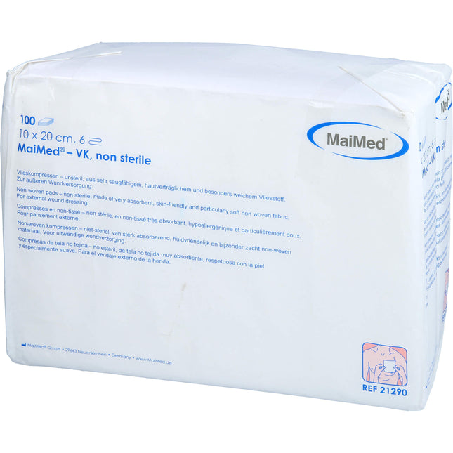 VLIESKOMPRESSEN unsteril 10x20 cm 6fach