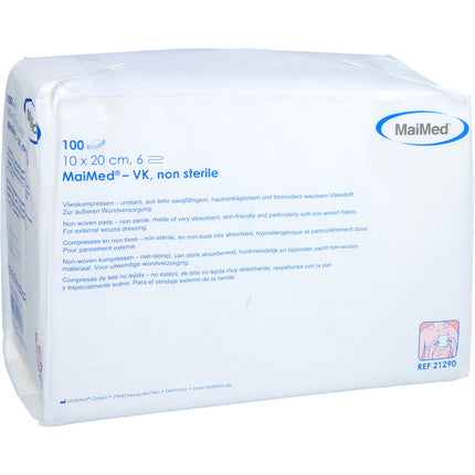 VLIESKOMPRESSEN unsteril 10x20 cm 6fach