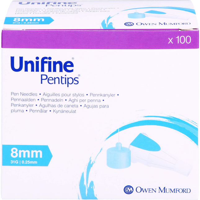 UNIFINE Pentips Kanüle 31 G 8 mm
