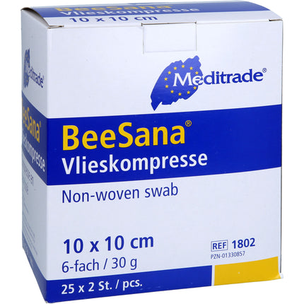 VLIESKOMPRESSEN steril 10x10 cm 6fach