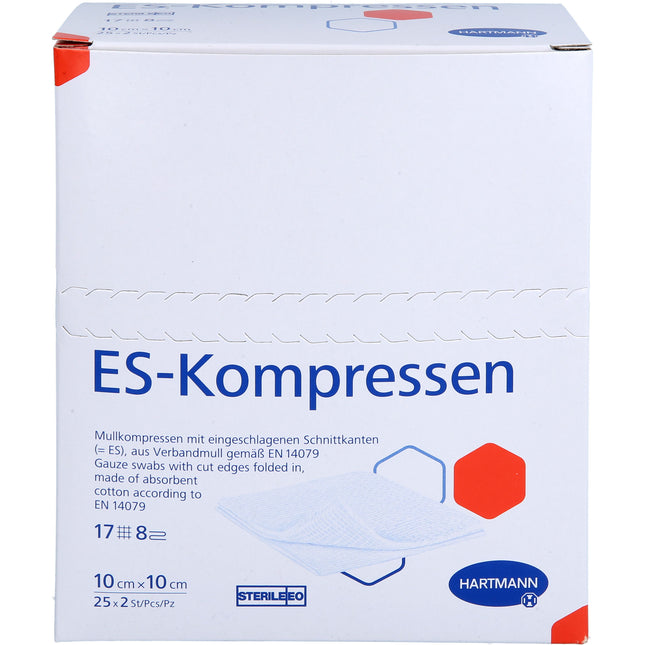 ES-KOMPRESSEN steril 10x10 cm 8fach