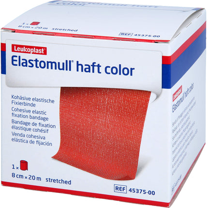 ELASTOMULL haft color 8 cmx20 m Fixierb.rot
