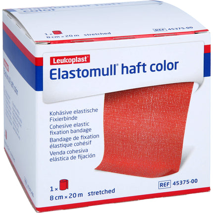 ELASTOMULL haft color 8 cmx20 m Fixierb.rot