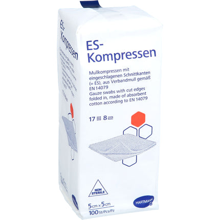 ES-KOMPRESSEN unsteril 5x5 cm 8fach