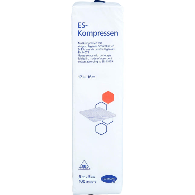 ES-KOMPRESSEN unsteril 5x5 cm 16fach