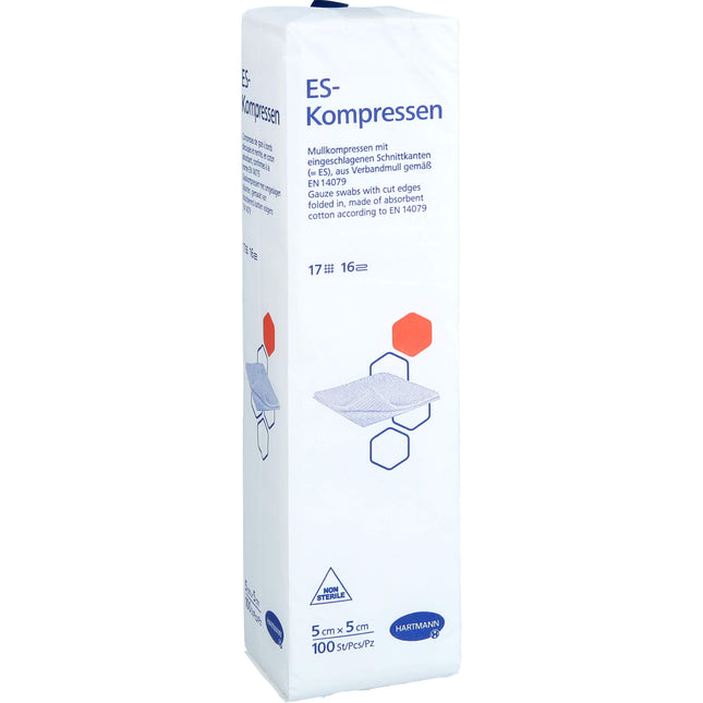 ES-KOMPRESSEN unsteril 5x5 cm 16fach