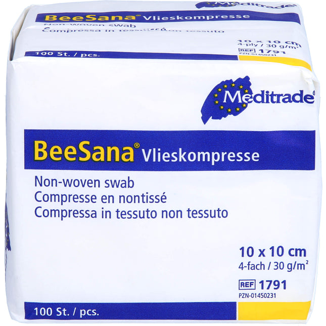 VLIESKOMPRESSEN unsteril 10x10 cm 4fach 30g