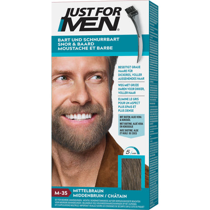 JUST for men Brush in Color Gel mittelbraun