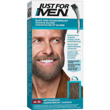 JUST for men Brush in Color Gel mittelbraun