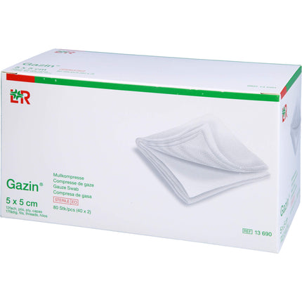 GAZIN Mullkomp.5x5 cm steril 12fach