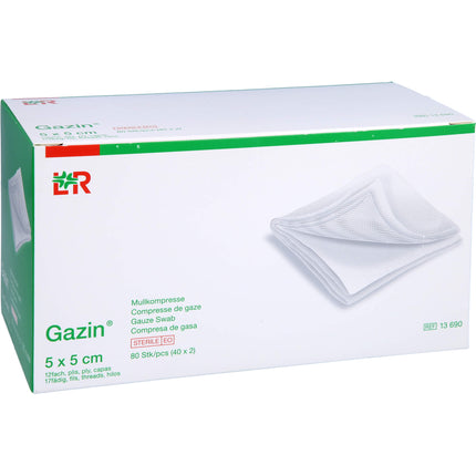 GAZIN Mullkomp.5x5 cm steril 12fach