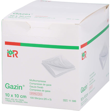 GAZIN Mullkomp.10x10 cm steril 8fach
