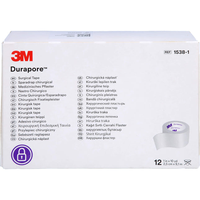 DURAPORE Silkpflaster 2,5 cmx9,1 m Rolle