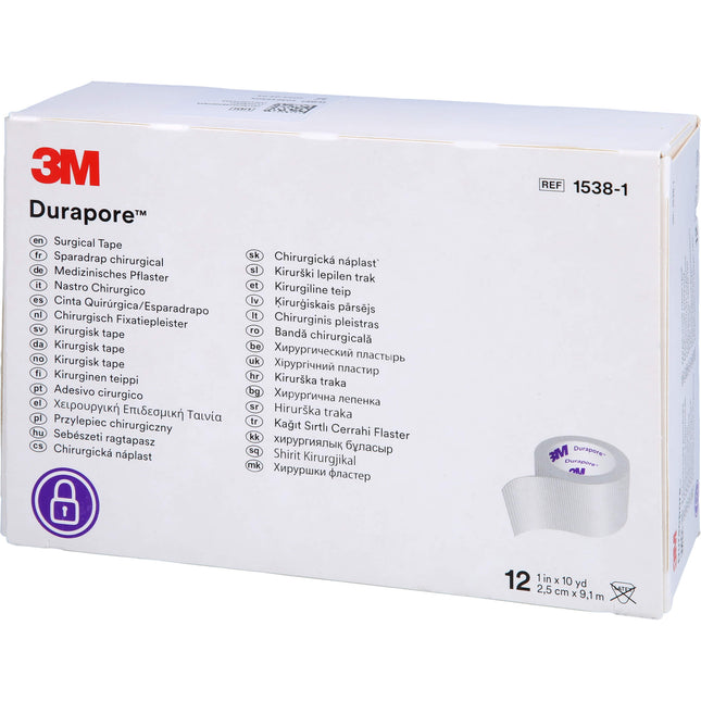 DURAPORE Silkpflaster 2,5 cmx9,1 m Rolle