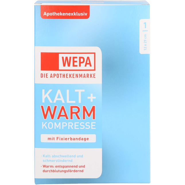 KALT-WARM Kompresse 12x29 cm mit Fixierband