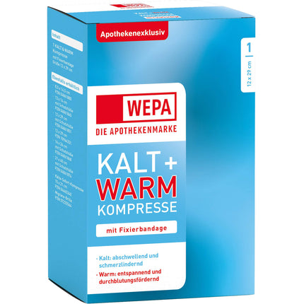KALT-WARM Kompresse 12x29 cm mit Fixierband