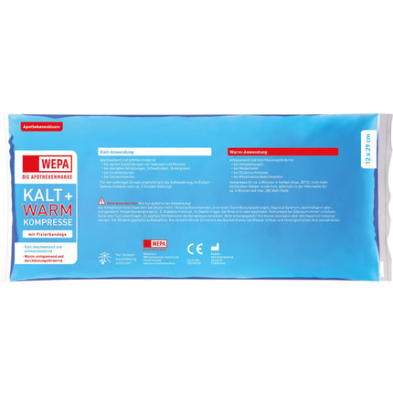 KALT-WARM Kompresse 12x29 cm mit Fixierband