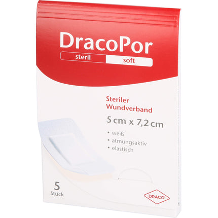 DRACOPOR Wundverband 5x7,2 cm steril