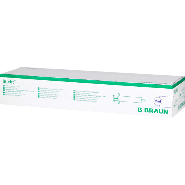 INJEKT Solo Spritze 2 ml Luer zentrisch PVC-frei