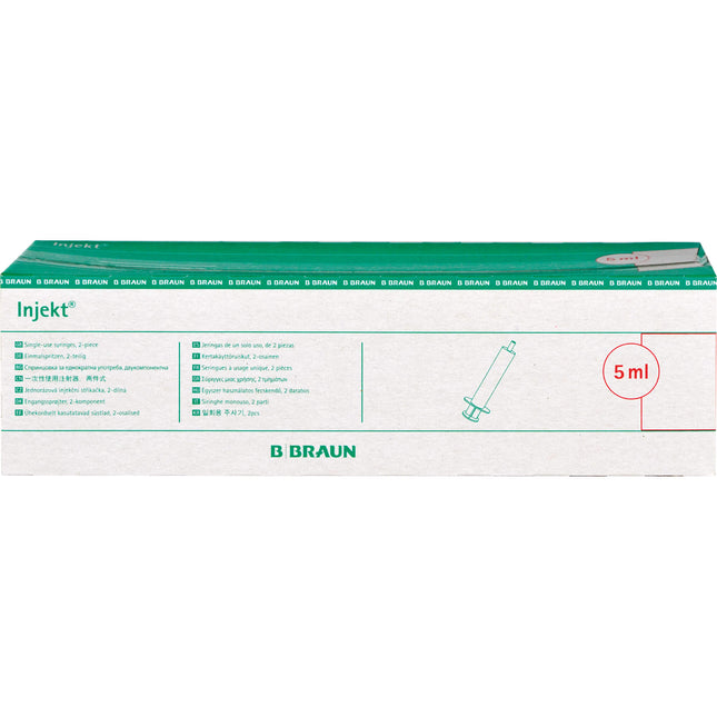 INJEKT Solo Spritze 5 ml Luer exzentrisch PVC-frei