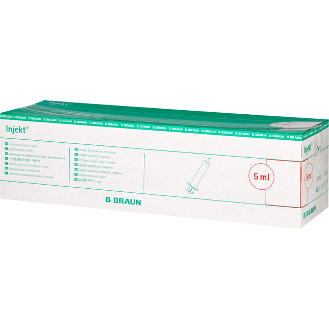 INJEKT Solo Spritze 5 ml Luer exzentrisch PVC-frei
