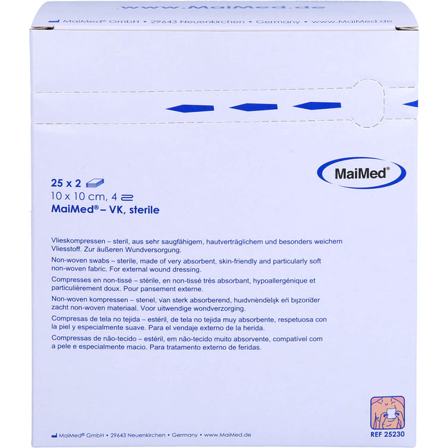 VLIESKOMPRESSEN steril 10x10 cm