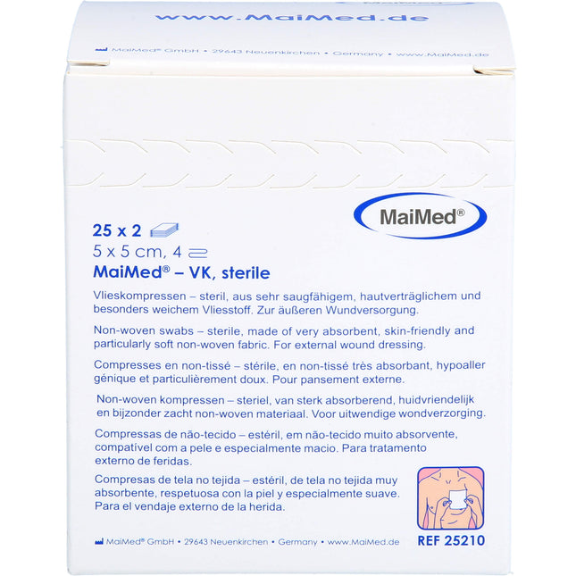 VLIESKOMPRESSEN steril 5x5 cm