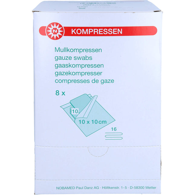 MULLKOMPRESSEN 10x10 cm steril 16fach
