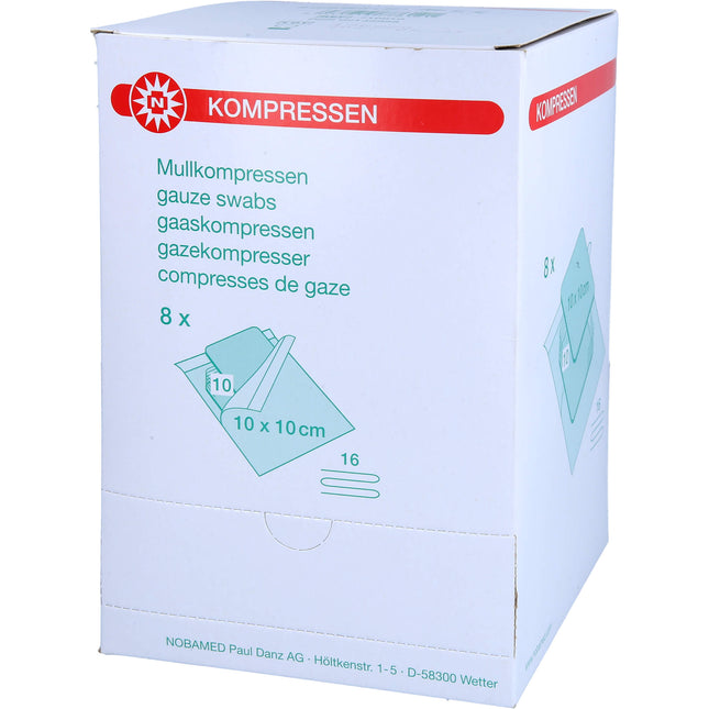 MULLKOMPRESSEN 10x10 cm steril 16fach