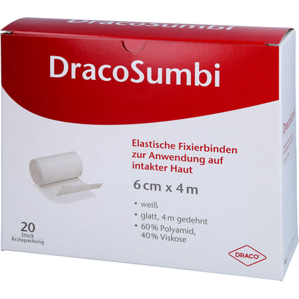 DRACOSUMBI Fixierbinde 6 cmx4 m weiß