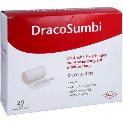 DRACOSUMBI Fixierbinde 6 cmx4 m weiß