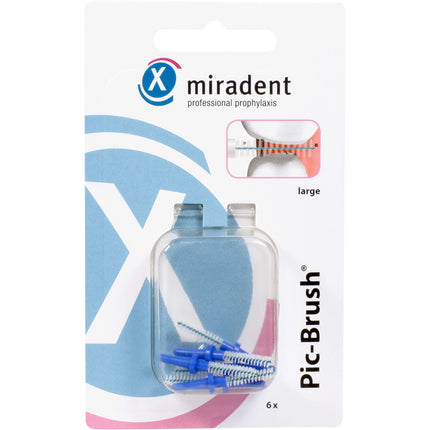 MIRADENT Interd.Pic-Brush Ersatzb.large blau