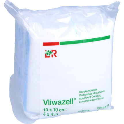 VLIWAZELL Saugkompressen unsteril 10x10 cm