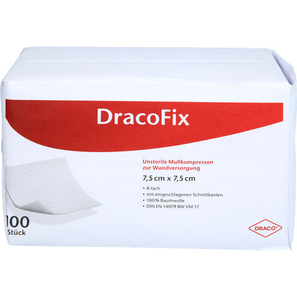 DRACOFIX OP-Kompressen 7,5x7,5 cm unsteril 8fach